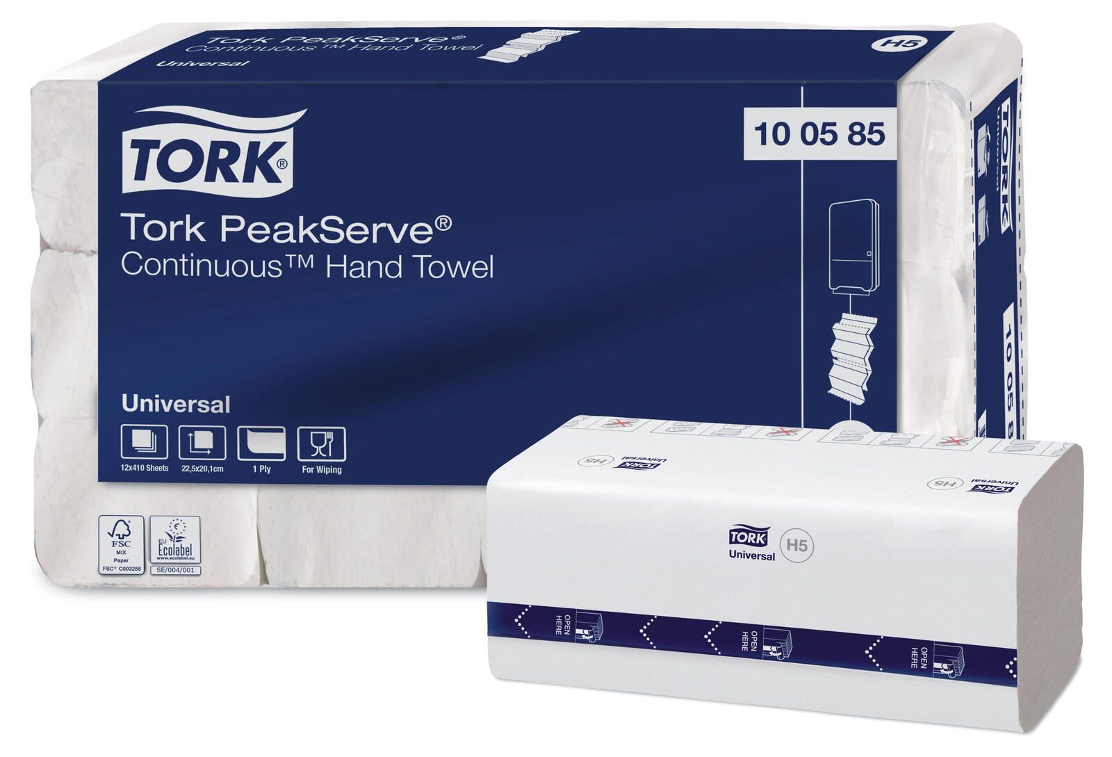 TORK Papierhandtücher PeakServe 1-lagig