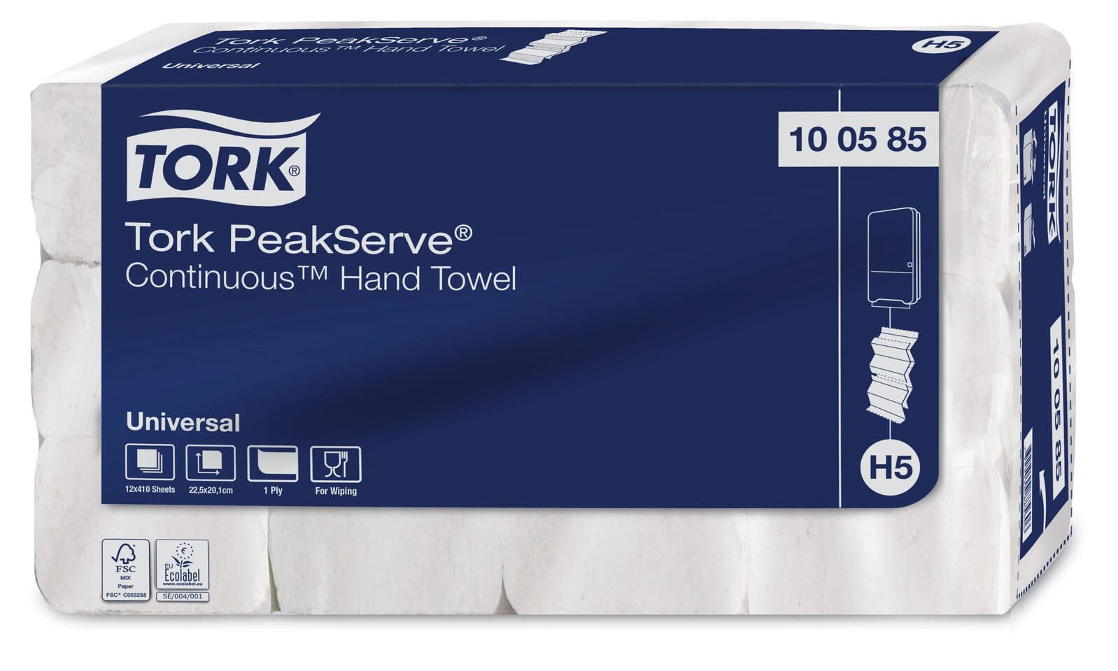 TORK Papierhandtücher PeakServe 1-lagig