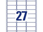 AVERY Zweckform Etiketten L4737REV-10 weiß 63,5 x 29,6 mm