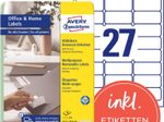 AVERY Zweckform Etiketten L4737REV-10 weiß 63,5 x 29,6 mm