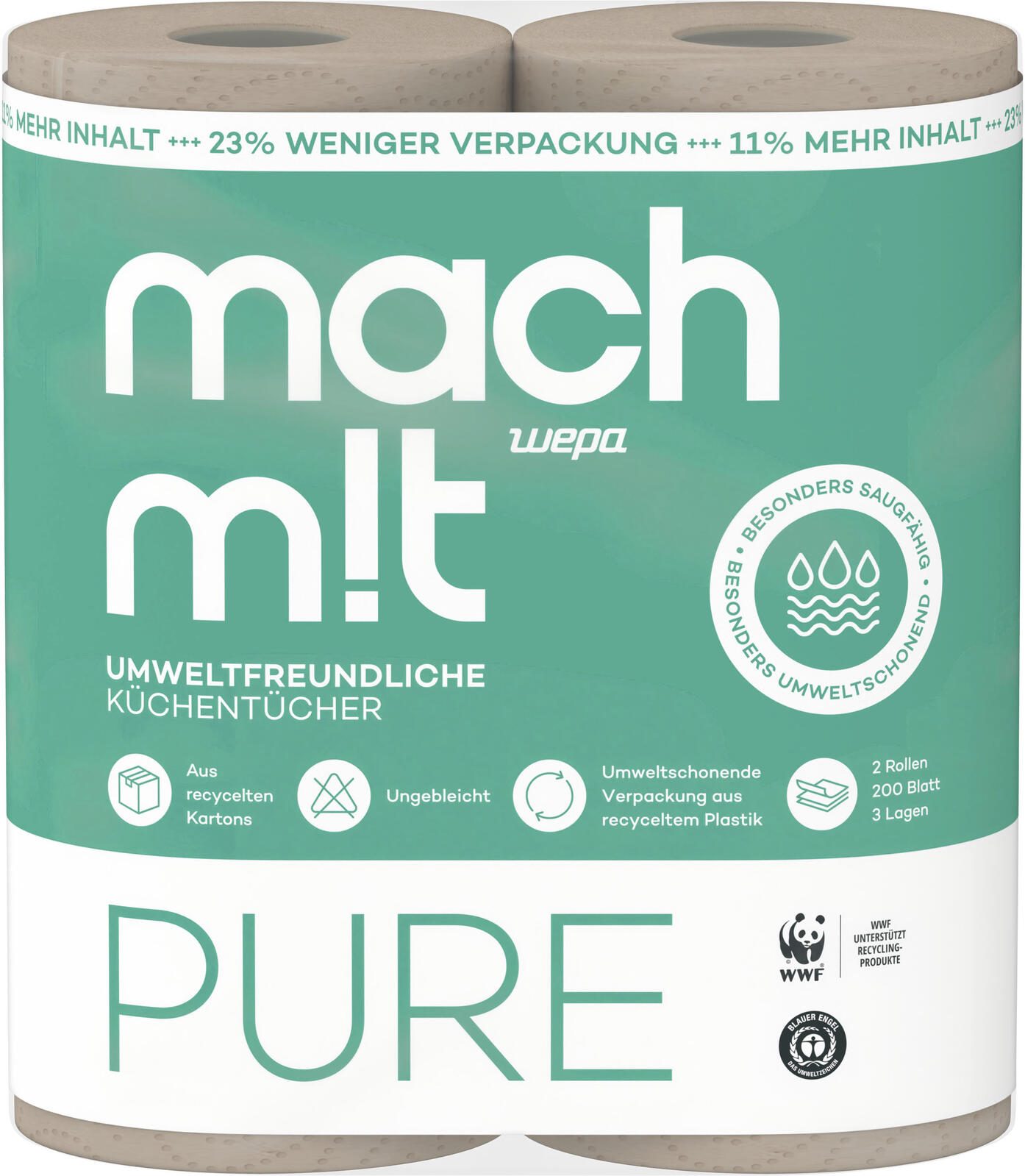 wepa Küchenrollen Mach m!t 3-lagig