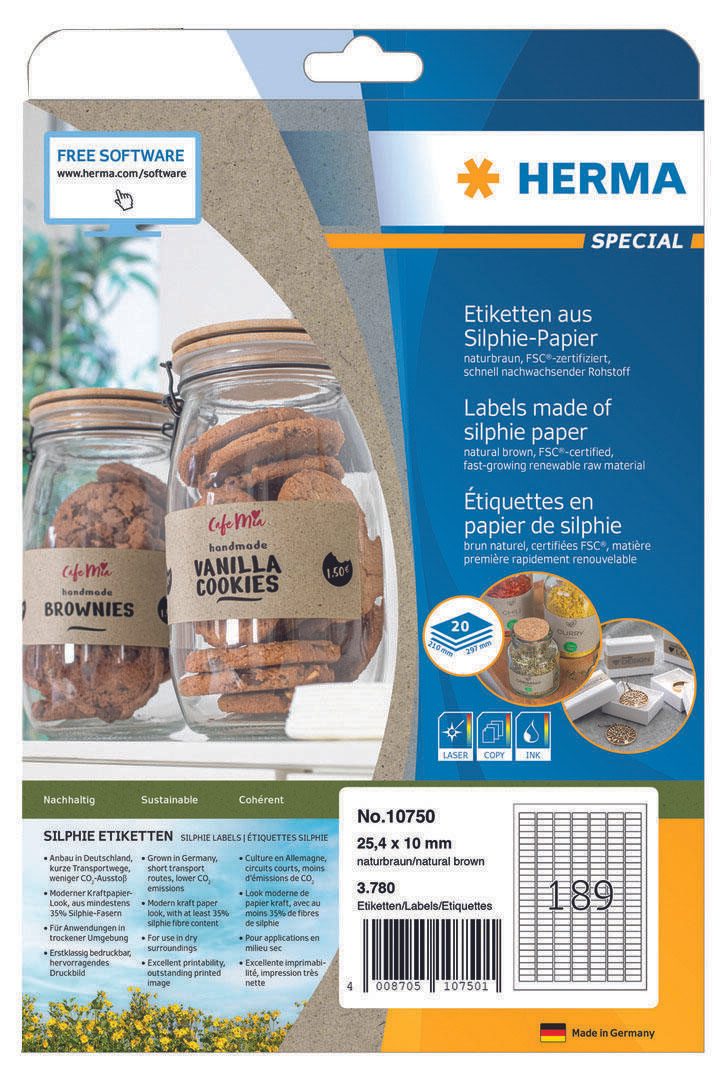 HERMA Etikett.Siliphie 25,4x10