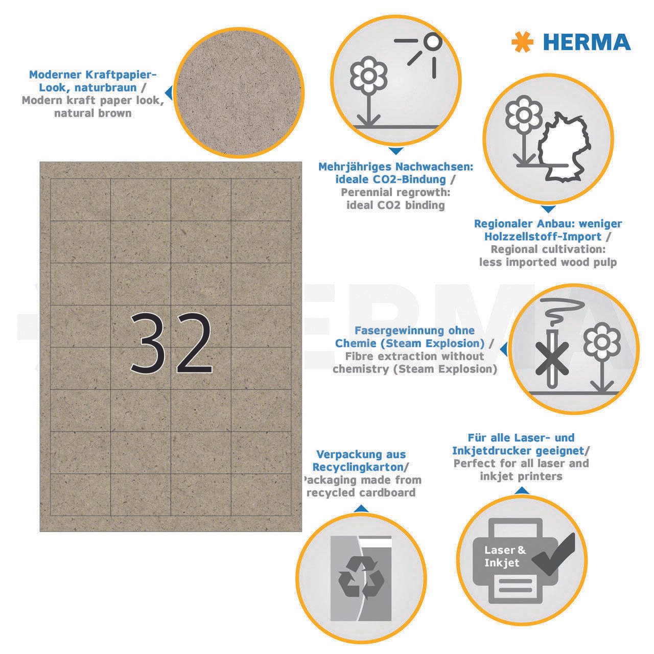 HERMA Etikett.Silphie 48,3x33