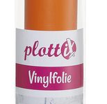 plottiX Wandtattoo-Folie 31.5 cm x 1 m hellrotorange