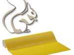 plottiX Wandtattoo-Folie 31.5 cm x 1 m gelb