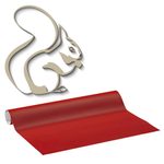 plottiX Wandtattoo-Folie 31.5 cm x 1 m hellrot