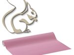 plottiX Wandtattoo-Folie 31.5 cm x 1 m hellrosa