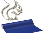 plottiX Wandtattoo-Folie 31.5 cm x 1 m königsblau