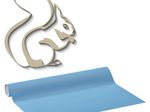 plottiX Wandtattoo-Folie 31.5 cm x 1 m lichtblau