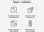 Cricut Papier auflösbar für Schneideplotter 33 cm x 61 cm weiß