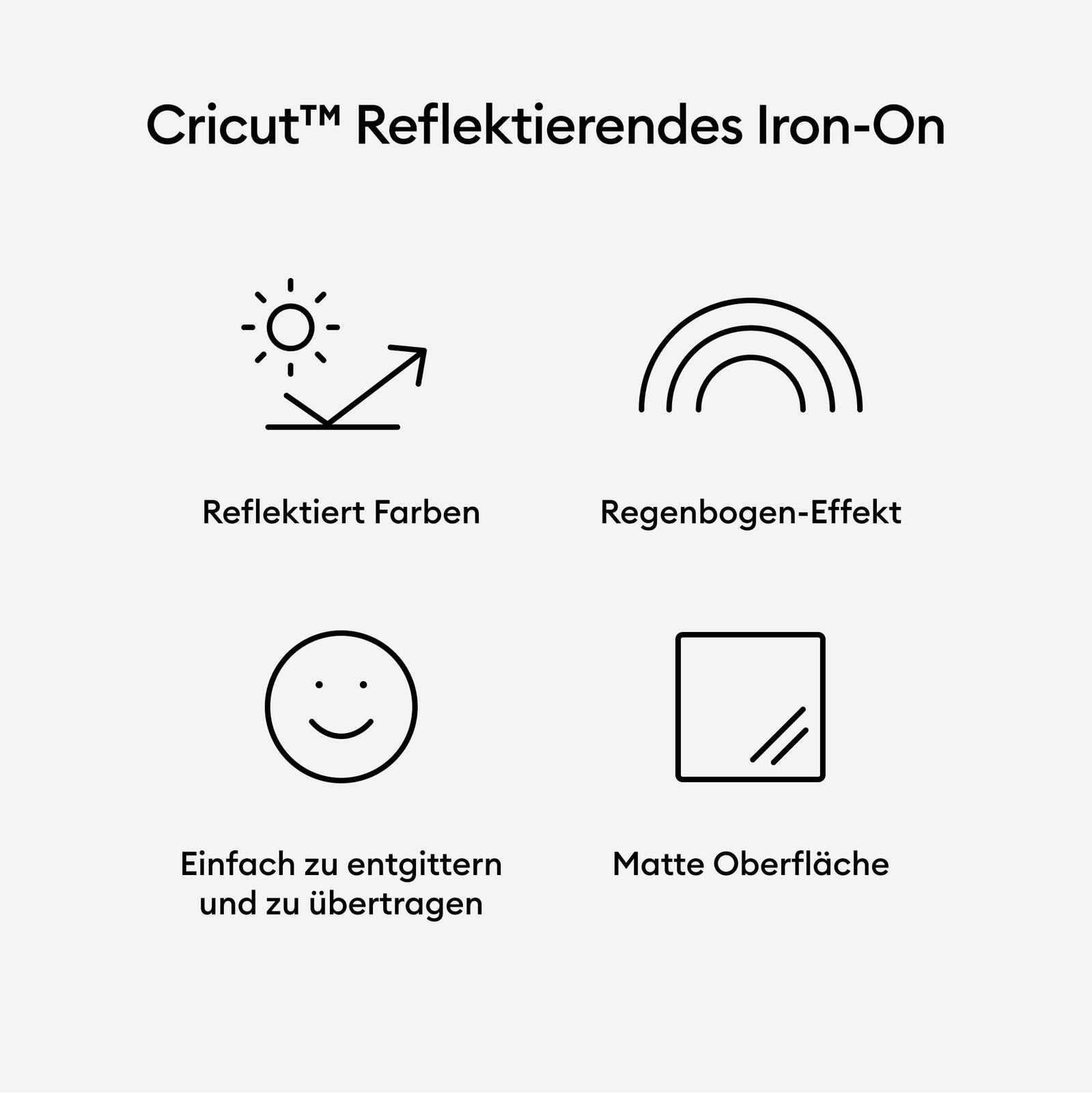 Cricut Aufbügelfolie 30.5 cm x 48.2 cm regenbogen