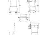Neomounts NS-M3800BLACK Rollwagen