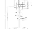 Neomounts PLASMA-M1900E rotierbarer Rollwagen