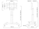 Neomounts PLASMA-M2500BLACK motorisierter Rollwagen 