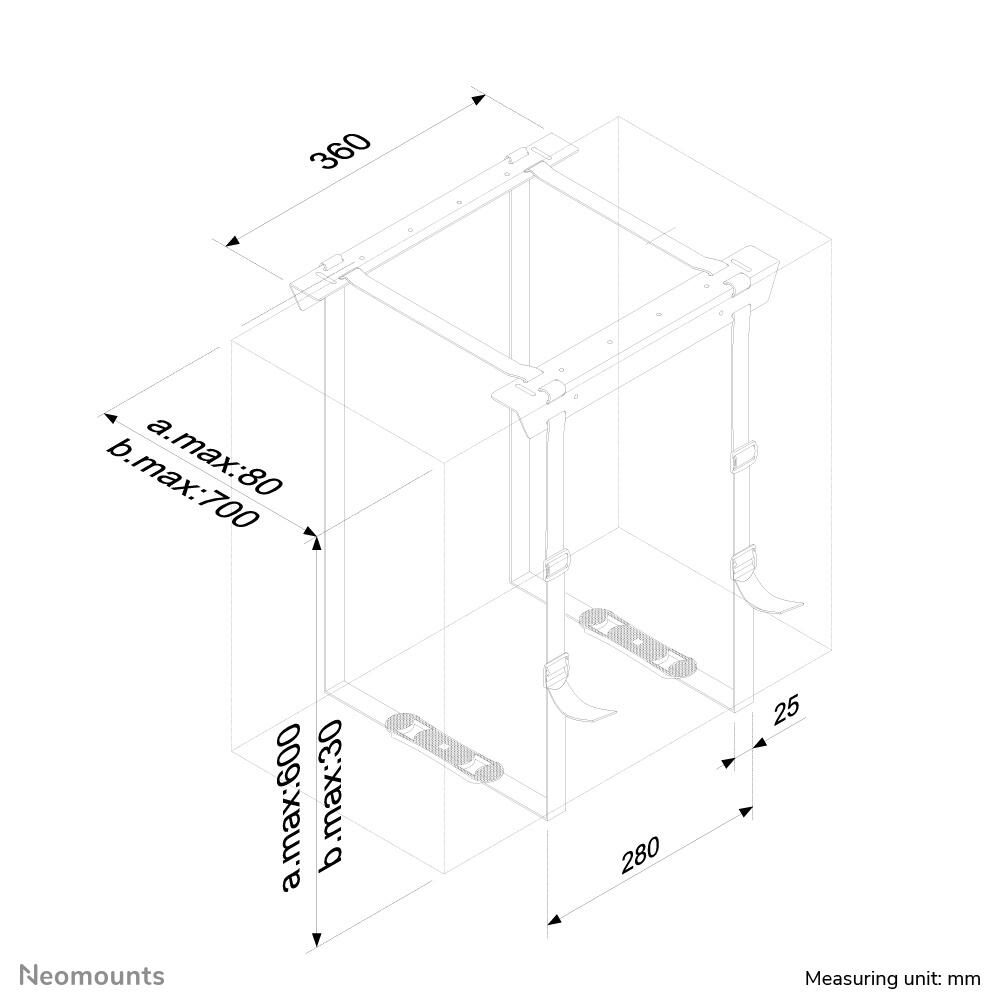 Neomounts CPU-D025BLACK PC Tischhalterung