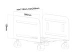 Neomounts CPU-M100BLACK PC Rollwagen
