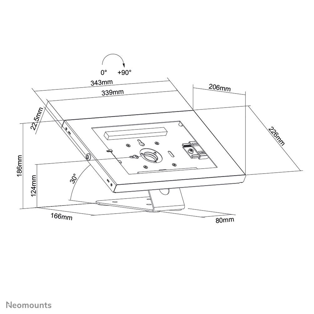 Neomounts DS15-630WH1 Tablet Tisch-/Wandhalterung