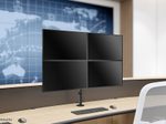 Neomounts FPMA-D550D4BLACK vierfach Monitor Tischhalterung