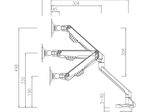 Neomounts FPMA-D750BLACK2 Monitor Tischhalterung