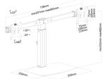 Neomounts FPMA-D865DBLACK Monitor Tischständer