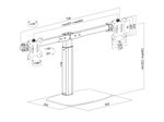 Neomounts FPMA-D865DBLACK Monitor Tischständer