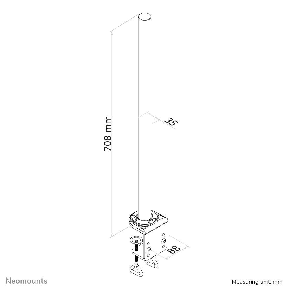 Neomounts FPMA-D935POLE Verlängerungsrohr für Tischhalterung