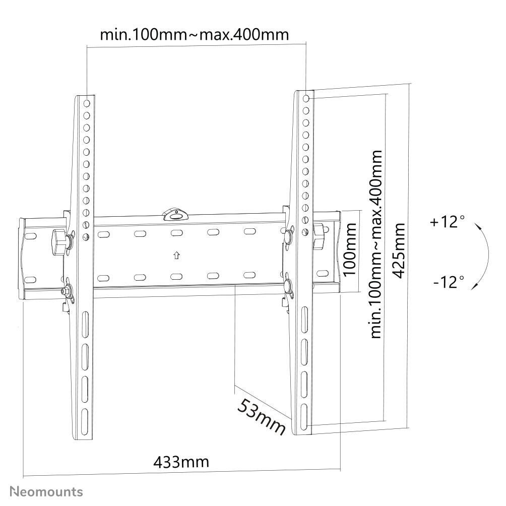 Neomounts FPMA-W350BLACK Wandhalterung