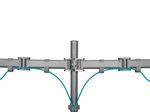 Neomounts NM-D135DSILVER Monitor Tischhalterung