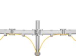 Neomounts NM-D135DSILVER Monitor Tischhalterung