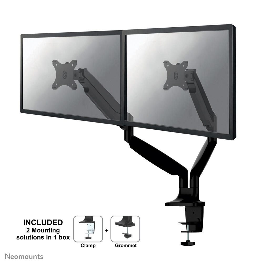 Neomounts NM-D750DBLACK Dual Monitor Tischhalterung
