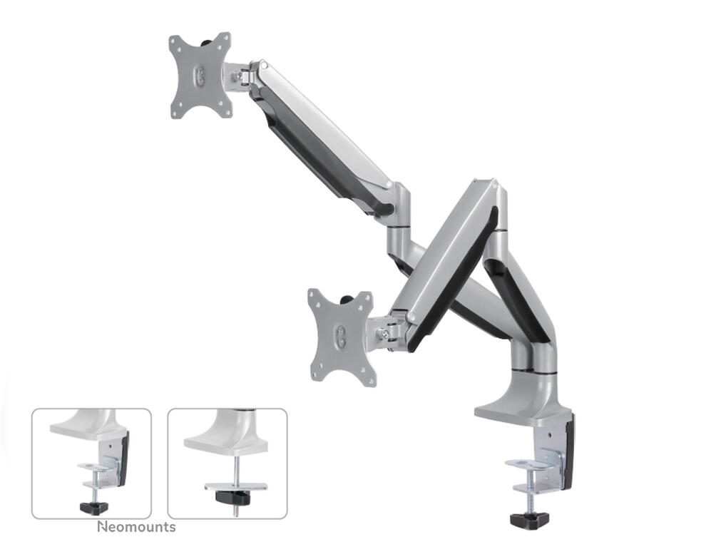 Neomounts NM-D750DSILVER Monitor Tischhalterung