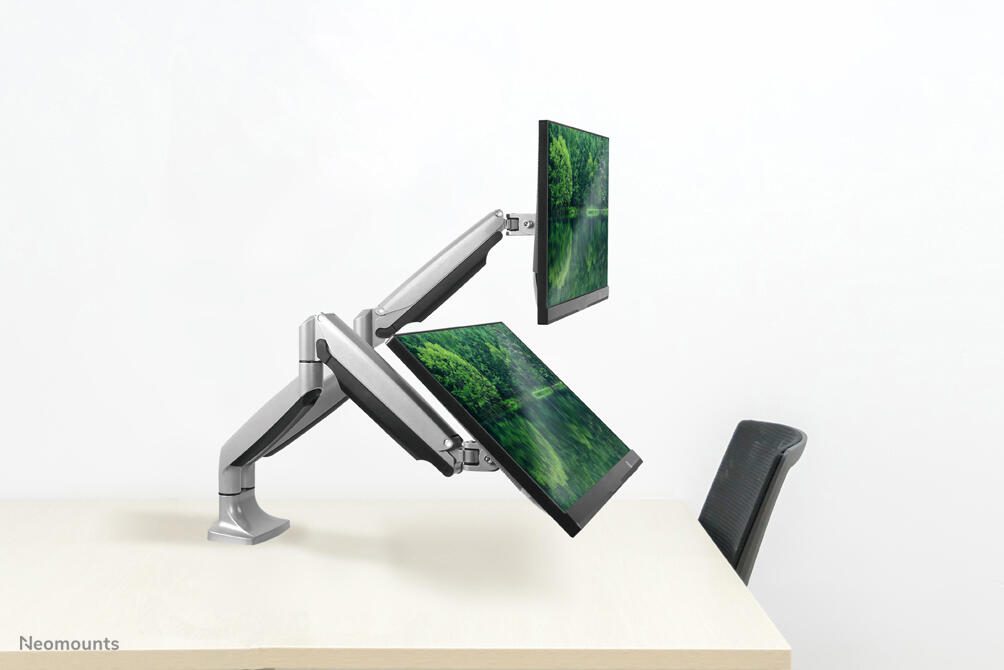 Neomounts NM-D750DSILVER Monitor Tischhalterung