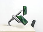 Neomounts NM-D750DSILVER Monitor Tischhalterung
