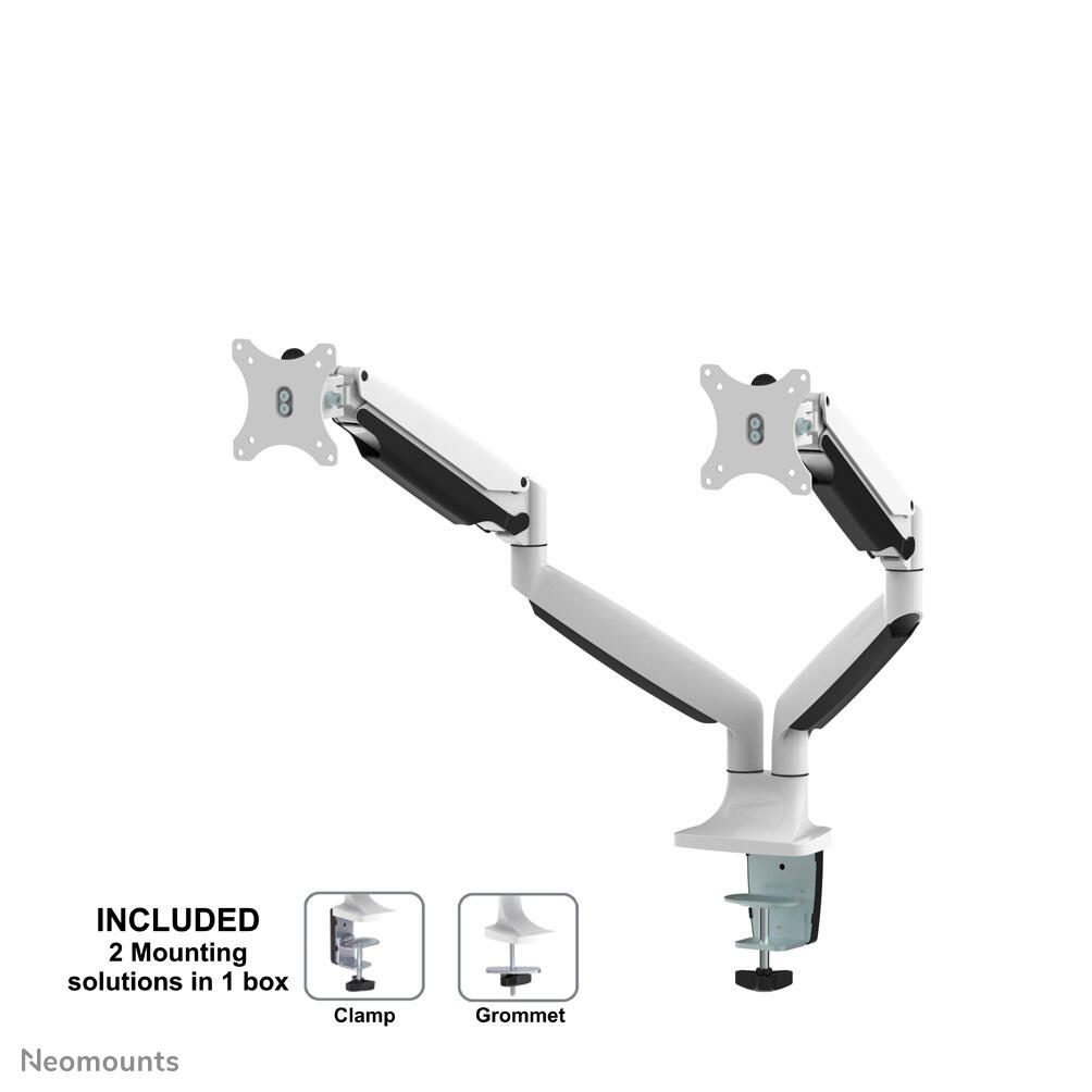 Neomounts NM-D750DWHITE dual Monitor Tischhalterung