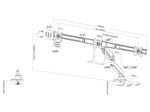 Neomounts NM-D775DX3WHITE Monitor Tischhalterung