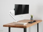 Neomounts NM-D775DXWHITE Dual Monitor Tischhalterung