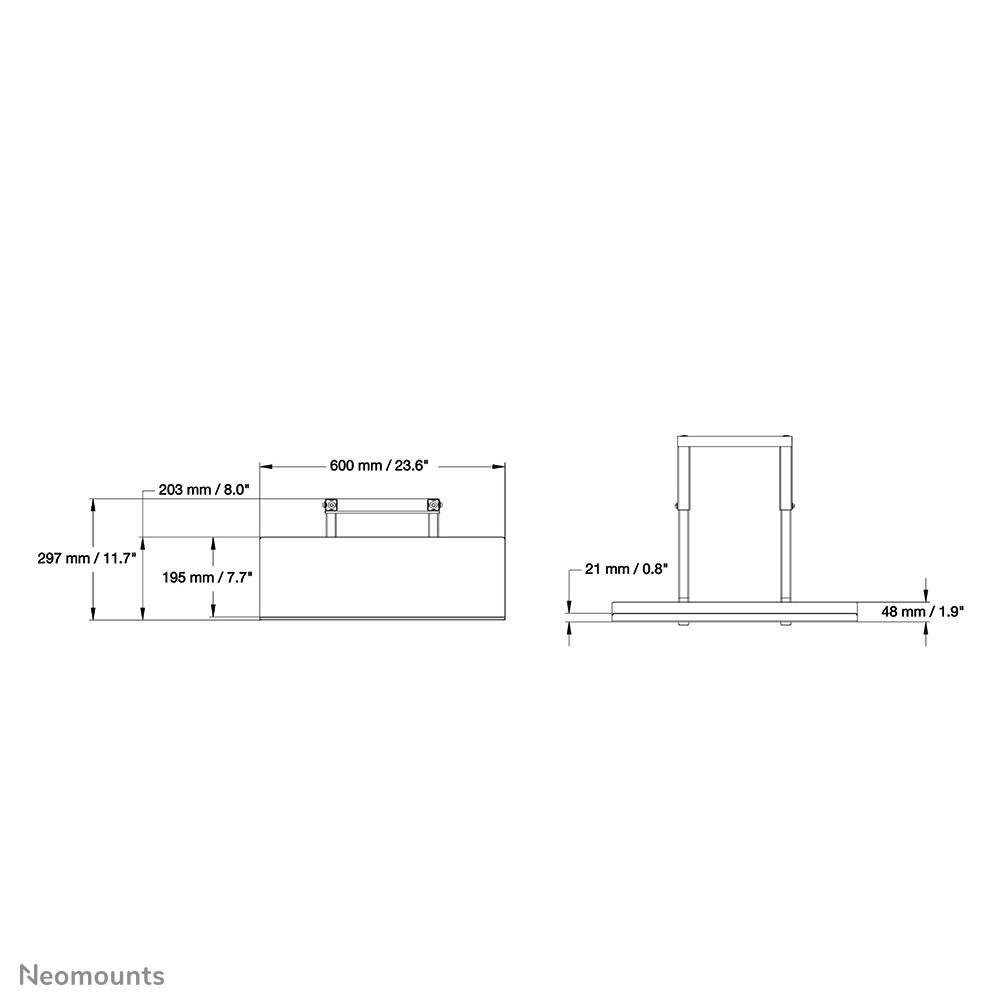 Neomounts PLASMA-M2KEYB Multimedia-Halterung
