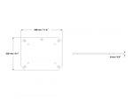 Neomounts PLASMA-M2SFPLATE Bodenplatte