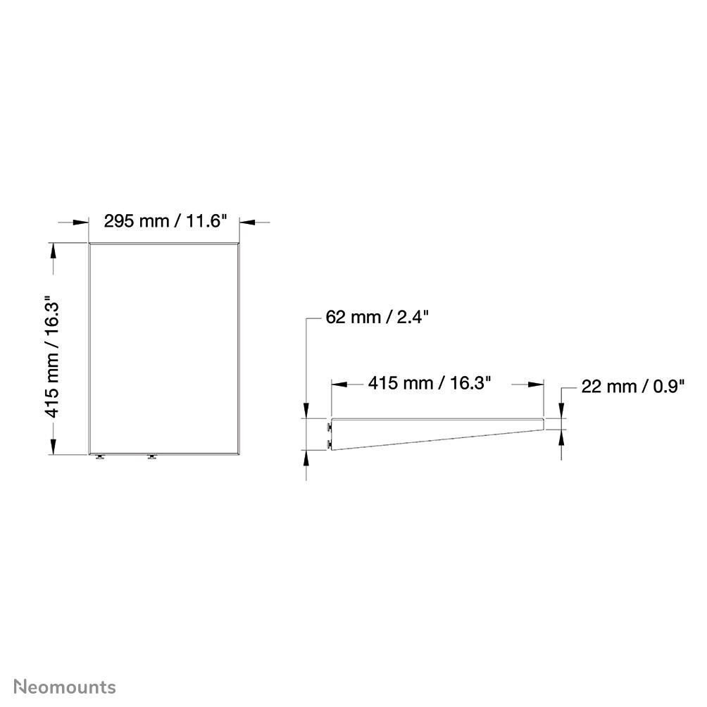 Neomounts PLASMA-M2SIDESHELF Multimedia-Halterung