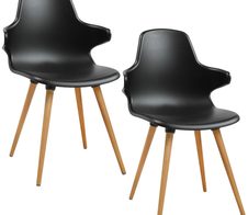 Topstar Besucherstuhl T2020 AL sw/Holz
