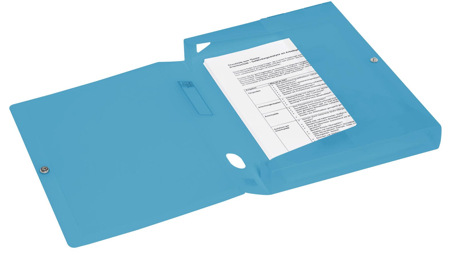 OXFORD Heftbox 4 cm DIN A4 transparent