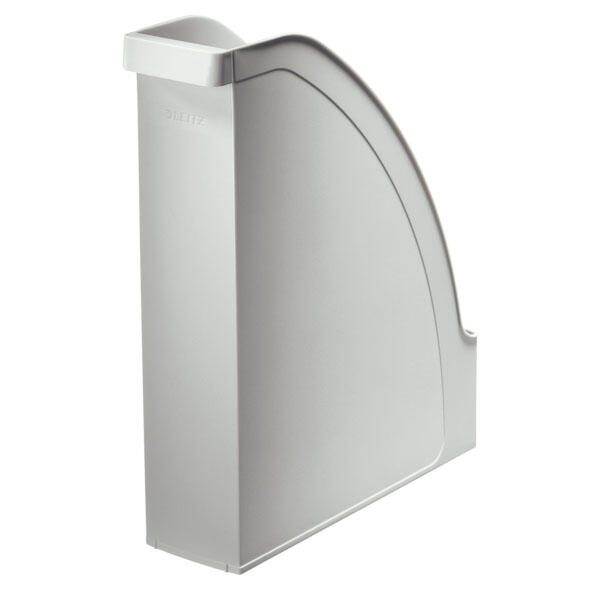 LEITZ Stehsammler Polystyrol grau , DIN A4