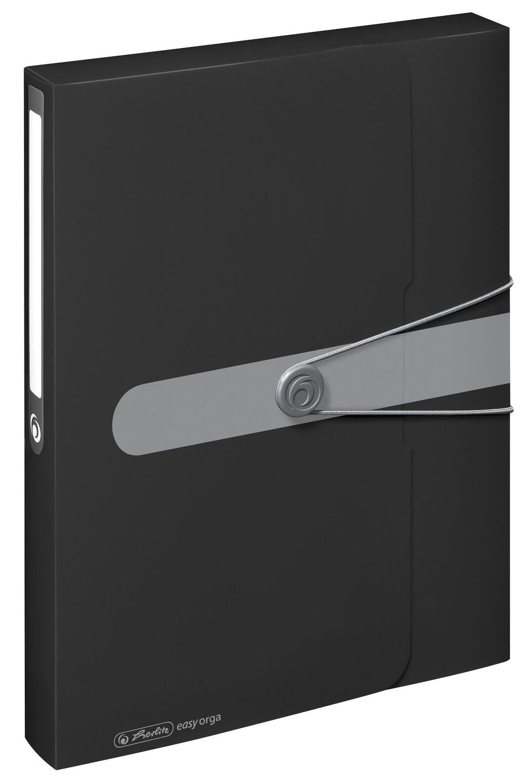 herlitz Heftbox 4 cm DIN A4 schwarz