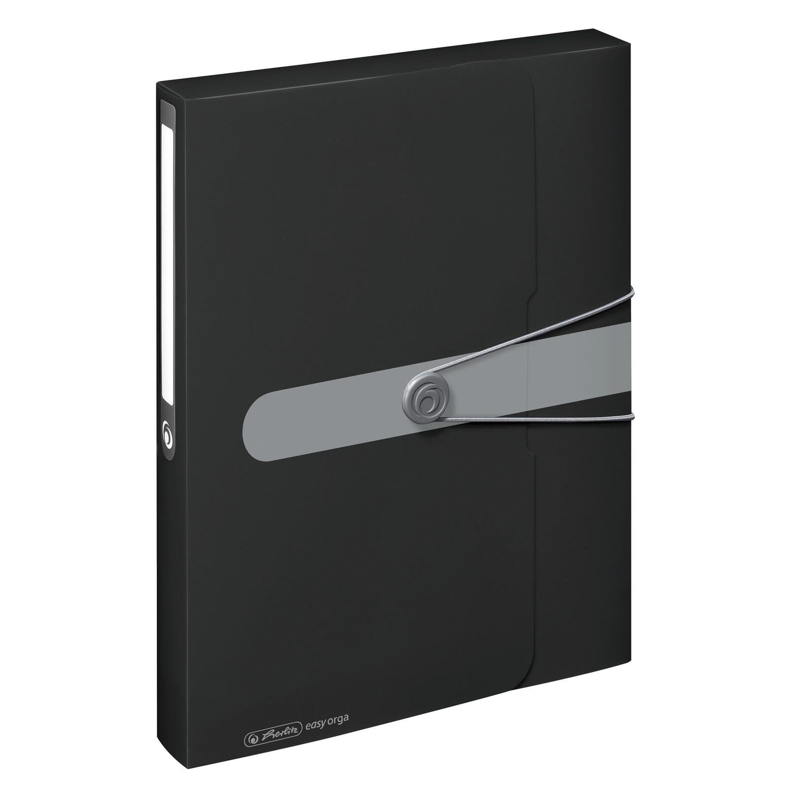 herlitz Heftbox 4 cm DIN A4 schwarz