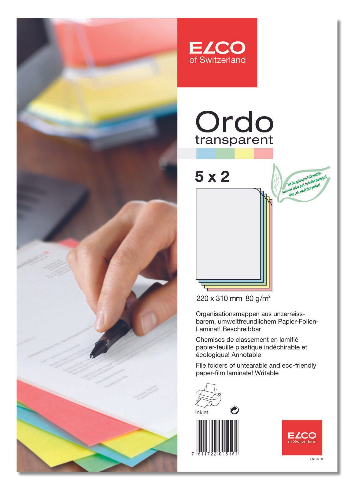 ELCO Sichthüllen DIN A4 glatt 80 g/qm