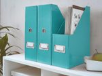 LEITZ Stehsammler Karton, 1.200 g/qm eisblau , DIN A4
