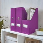 LEITZ Stehsammler Karton, 1.200 g/qm violett , DIN A4