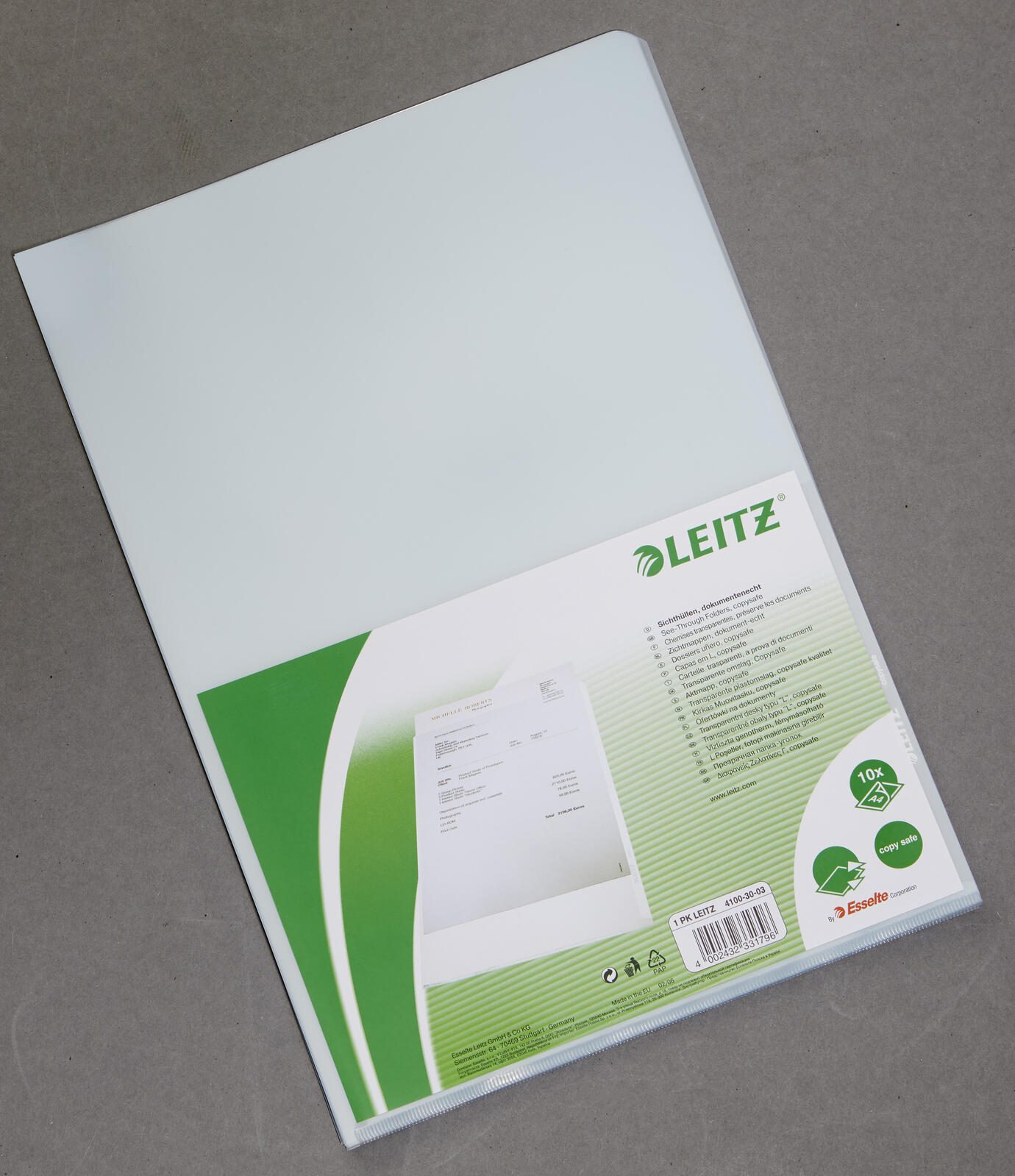 LEITZ Sichthüllen DIN A4 glatt 0.15 mm