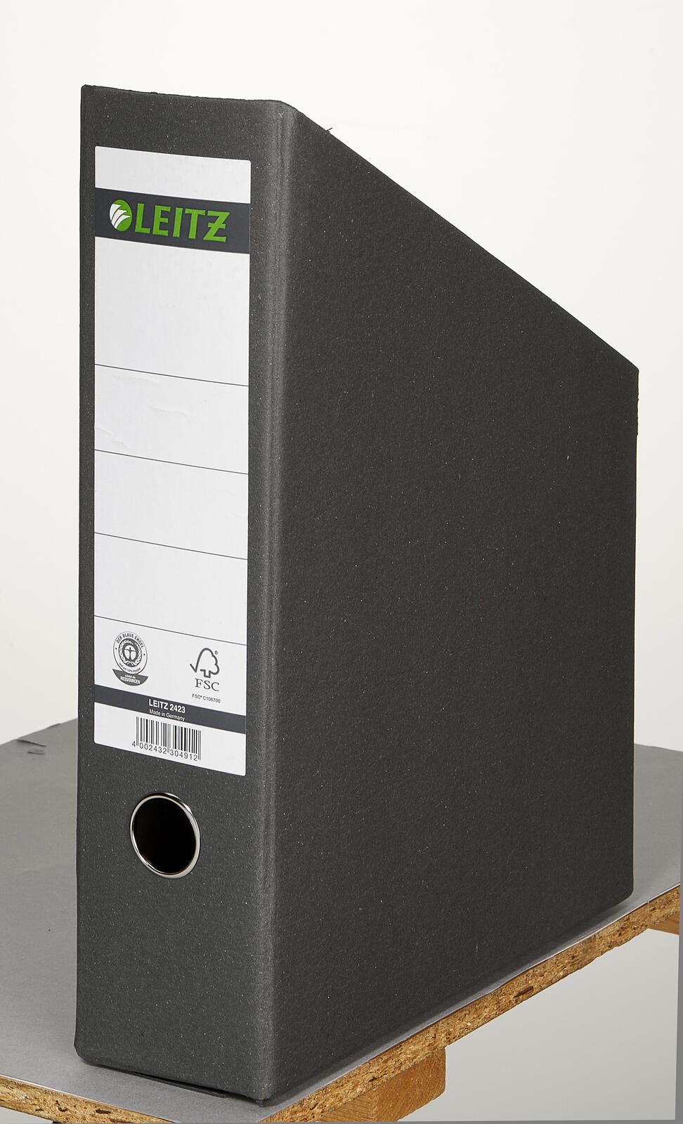 LEITZ Stehsammler Karton schwarz , DIN A4