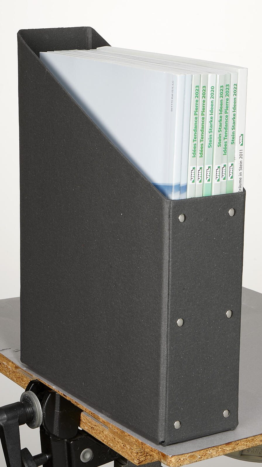 LEITZ Stehsammler Karton schwarz , DIN A4